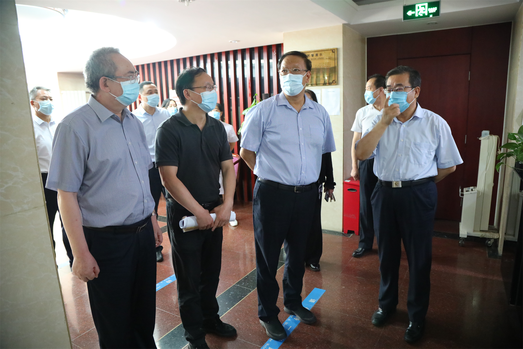 全总领导李晓钟来校检查指导疫情防控和开学准备工作
