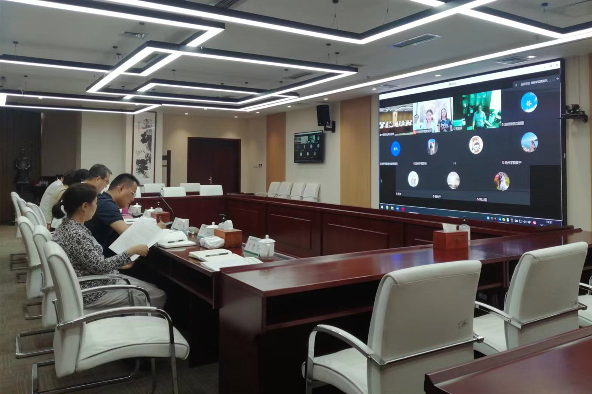 我校与池州学院、安徽艺术学院合作推进劳动教育交流会在线举行