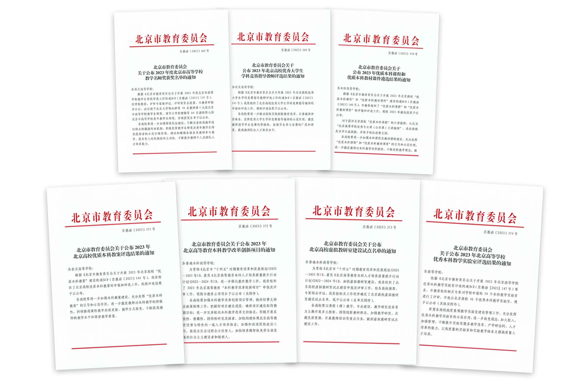 我校喜获多项2023年教育教学成果